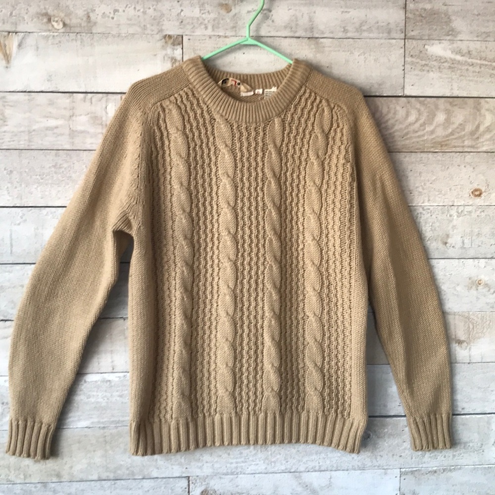 Vintage cable knit sweater